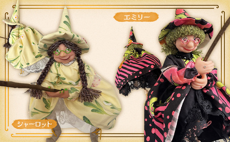 人形 手作り魔女人形 ハンドメイド ハロウィン 人形