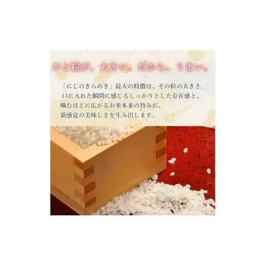 【3カ月定期便】にじのきらめき 5kg（茨城県共通返礼品・城里町産） / 米 こめ コメ お米 おこめ にじのきらめき 白米 精米 ごはん ご飯 令和7年産 5kg 定期便 茨城県 城里町 利根町