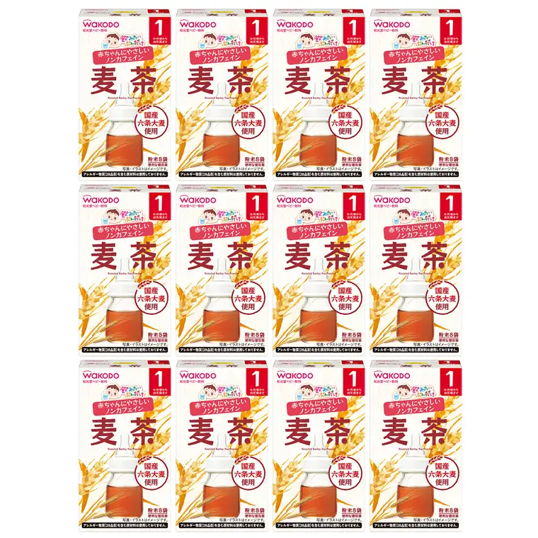 乳幼児用粉末飲料「飲みたいぶんだけ 麦茶」8袋×12個　和光堂