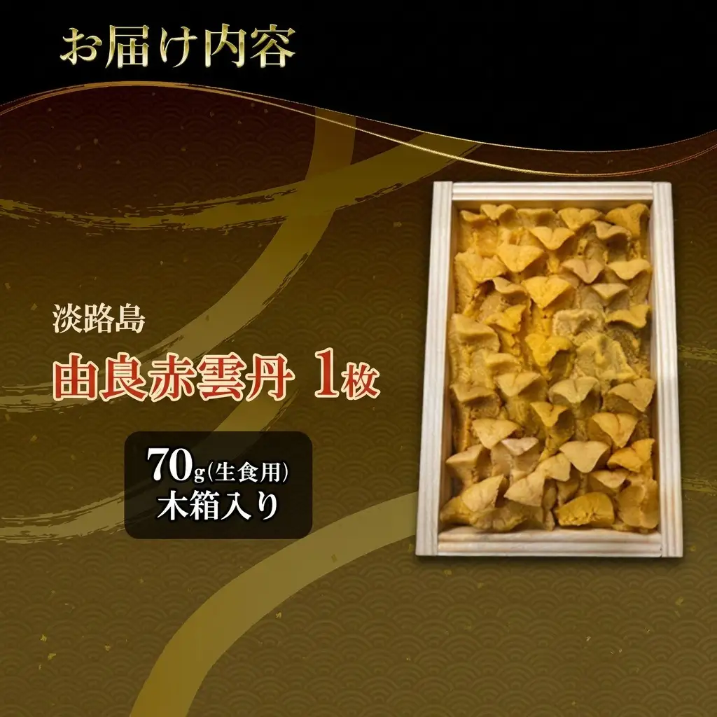 うに 由良産 赤ウニ 70g ミョウバン不使用 うに