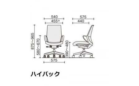 コクヨオフィスチェアー ピコラリビナ C10-B12CG-BKG9T61 ハイバック・肘付・黒樹脂脚・本体黒・布（プルシアンブルー）・ゴム単輪キャスター／在宅ワーク・テレワークにお勧めの椅子
