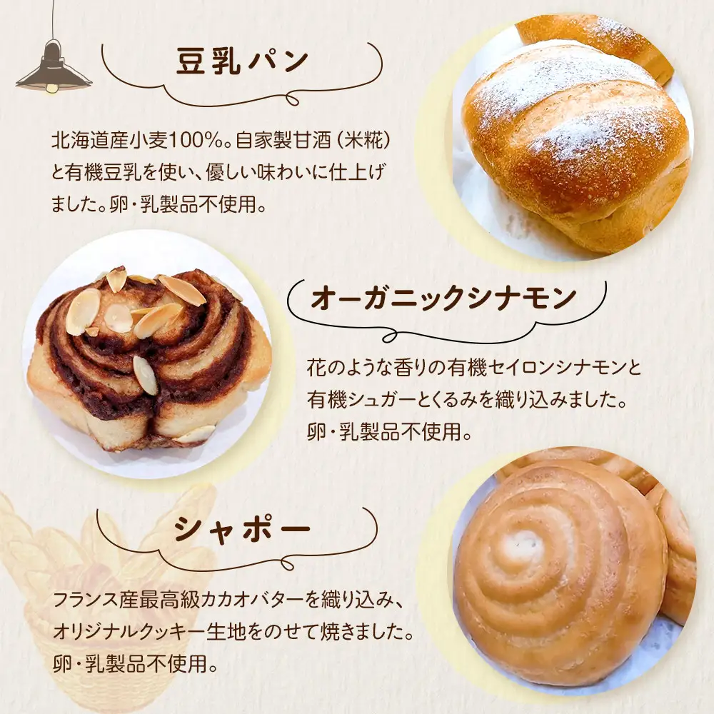 リュミエールの自然酵母パン　6種10個セット