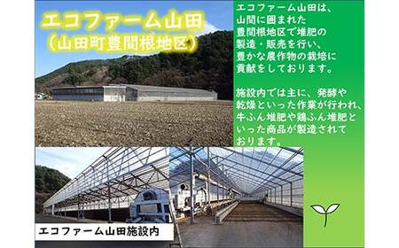 牛ふん 堆肥 30L×１袋 エコファーム山田 三陸山田 山田町 肥料 畑の肥料 有機肥料 畑 土壌 YD-1061