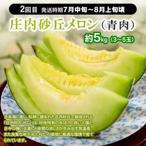 【フルーツ定期便】【令和9年産】 さくらんぼ・メロン・大粒ぶどうの詰合せ (計3回) 山形県鶴岡産 産直あぐり 