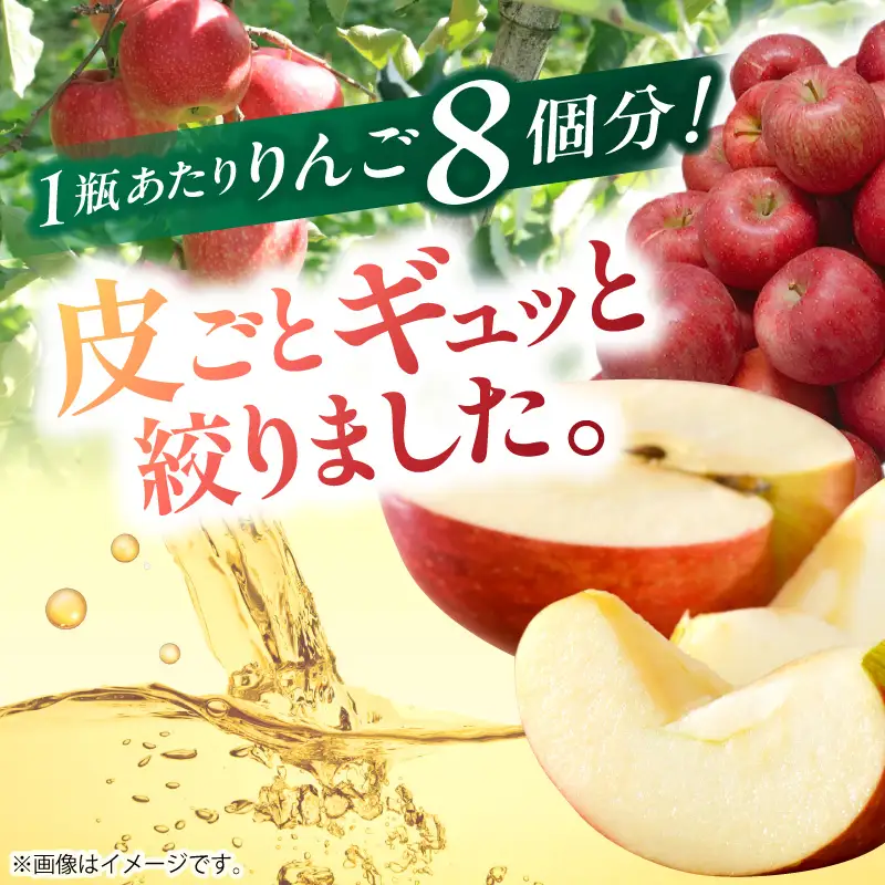 りんごジュース 1L×12本 ストレート果汁100％ 青森県産 りんごジュース