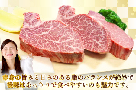 AJ540 【12回定期便】長崎和牛 ヒレ ステーキ 約450g (150g×3枚)