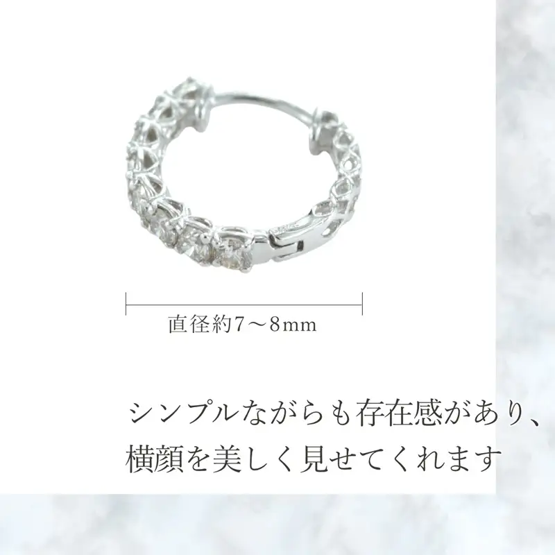 PT900　天然ダイヤモンド　ピアス　0.50ct 【P17784A】
