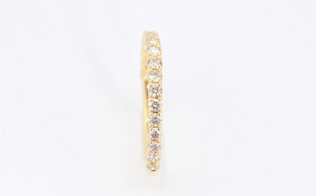 K18YG　天然ダイヤモンド　リング　0.50ct【R17778B】（サイズ：10号～18号）