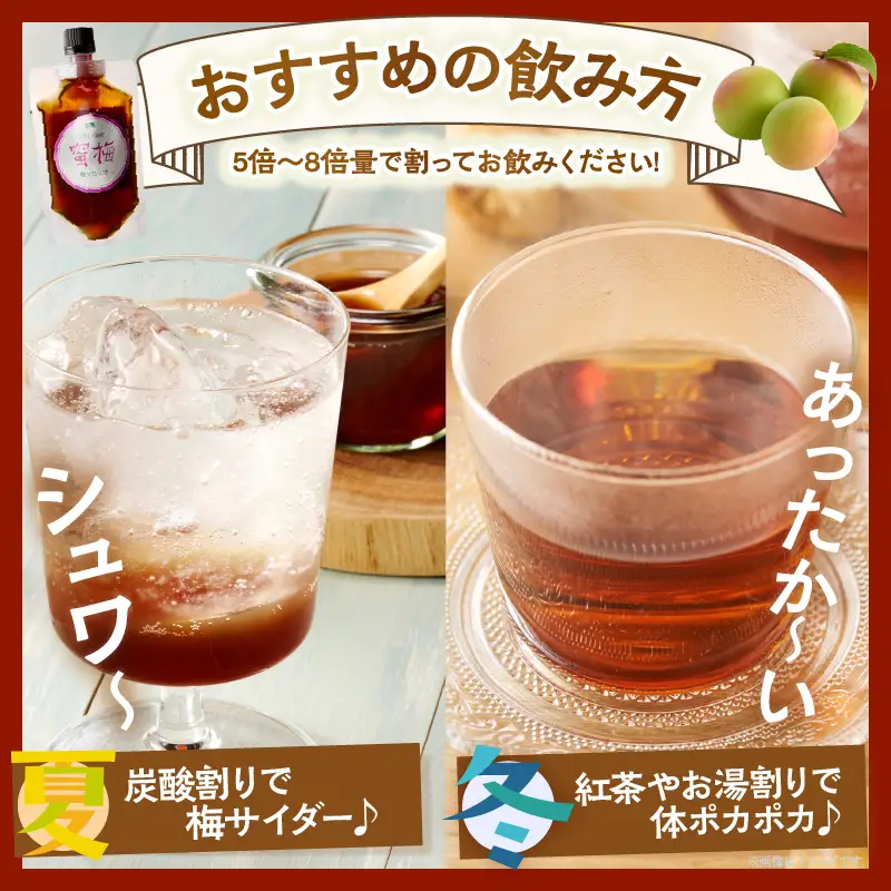 【2週間以内発送】＼ポスト投函／都農町産 蜜梅シロップ(計1本) 梅 加工品 国産_T024-014