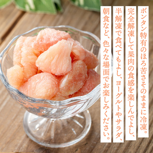isa864 冷凍ボンタン(計18袋・各130g) 冷凍 ボンタン 加工 果物 フルーツ ハンドメイド 手づくり スムージー ヘルシー トッピング 爽やか おやつ 【薩摩美食倶楽部】