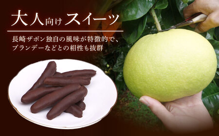 【冬季限定】長崎ザボンdeショコラ 400g（11月?3月）/ ザボン チョコ チョコレート ちょこれーと 菓子 スイーツ クーベルチュールチョコレート オランジェット / 諫早市 / あじさい菓房[AHAH007]
