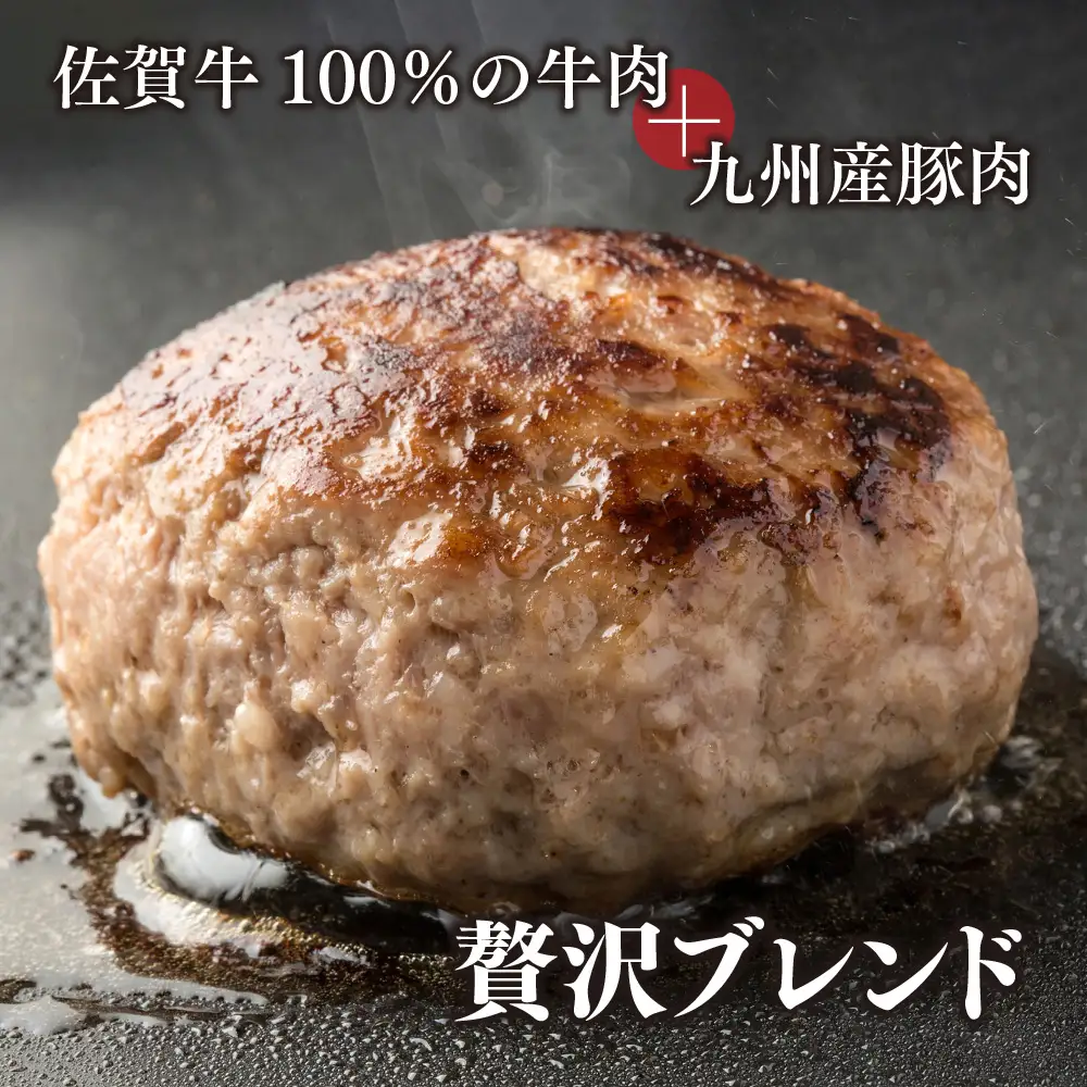 網目入り！佐賀牛合挽生ハンバーグ 10個セット(140g×10P) (H112343)