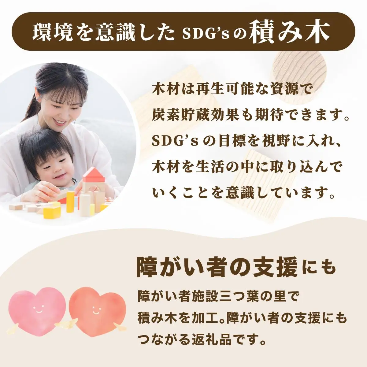 大人も子供も使えるSDg’ｓ積み木