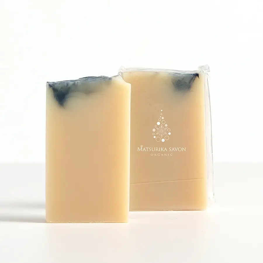 石鹸 岡山県真庭市蒜山 オーガニック石けん（酒かす椿）75g1個 【savon018-01】
