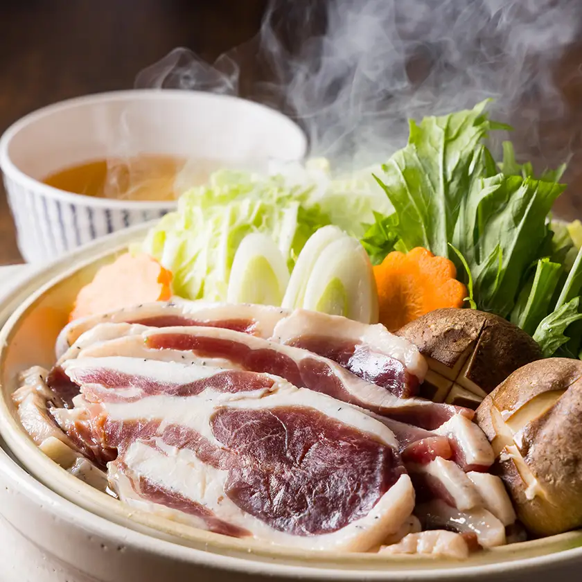 わはは牧場のカモ鍋セット(カモ肉スライス200g×3パックとオリジナル鍋つゆ)【配送不可地域：離島】【1719257】