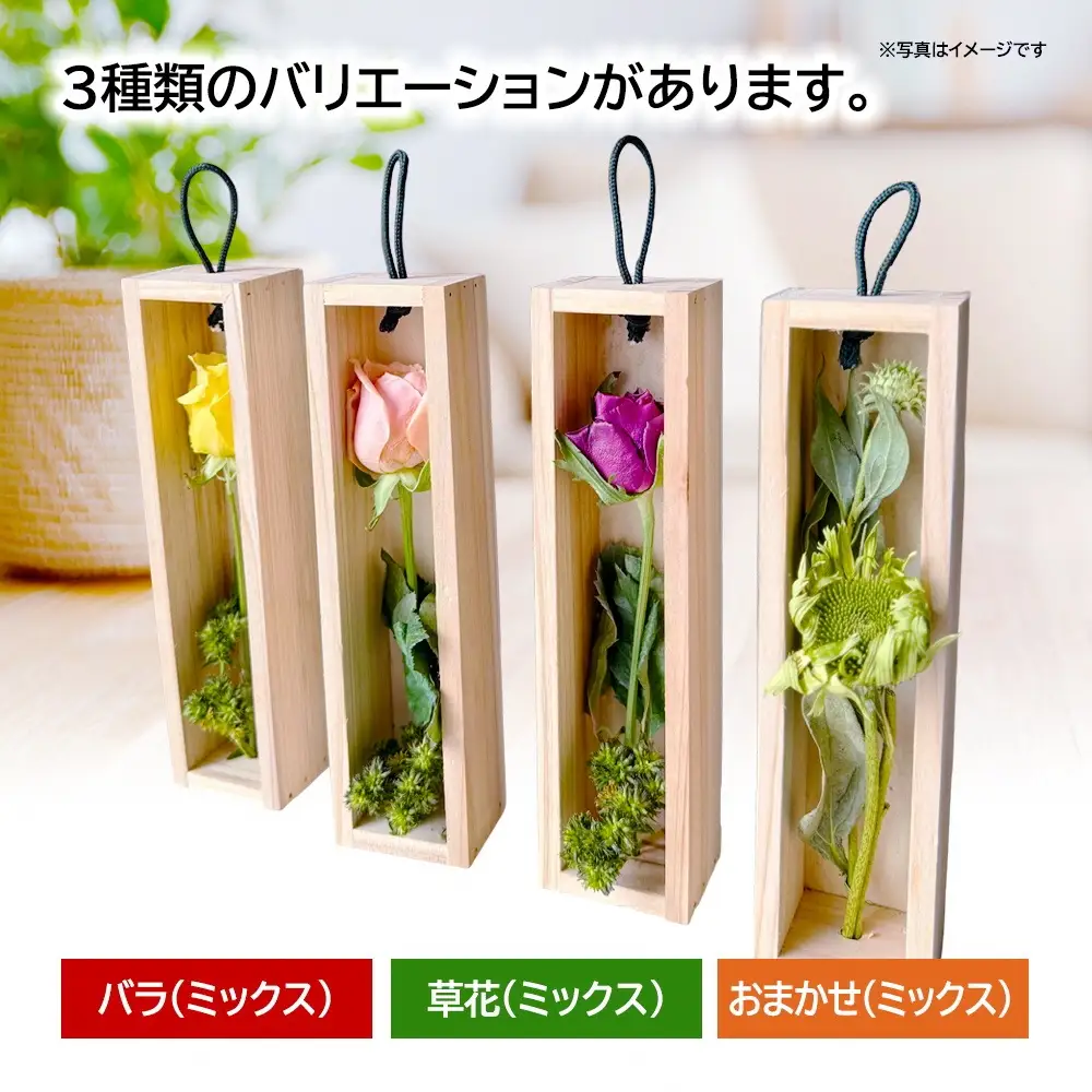 SL0283　水のいらない花 ゼロフラワー「花いちりん」 S×3セット　バラ(ミックス) 