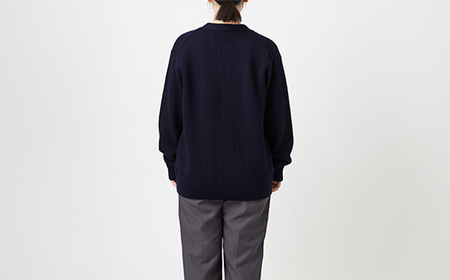 ≪先行予約≫【THISISASWEATER.】A1 : A SWEATER IS ORDINARY.Cardigan BRITISH NAVY ネイビー カーディガン 服 洋服 ユニセックス メンズ レディース ブランド 数量限定 山形県 山辺町 サイズ3 yt-socan3