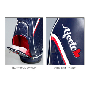 AFECTO（アフェクト） AFCB20-1L レディース キャディバッグ  バッグカラー：レッド