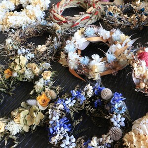 季節のお花 ドライフラワー リース おしゃれ