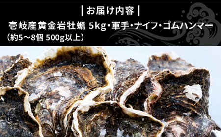 【26年5月以降発送】【予約受付中】黄金岩牡蠣 5kg《壱岐市》【立石鮮魚】[JEV001]