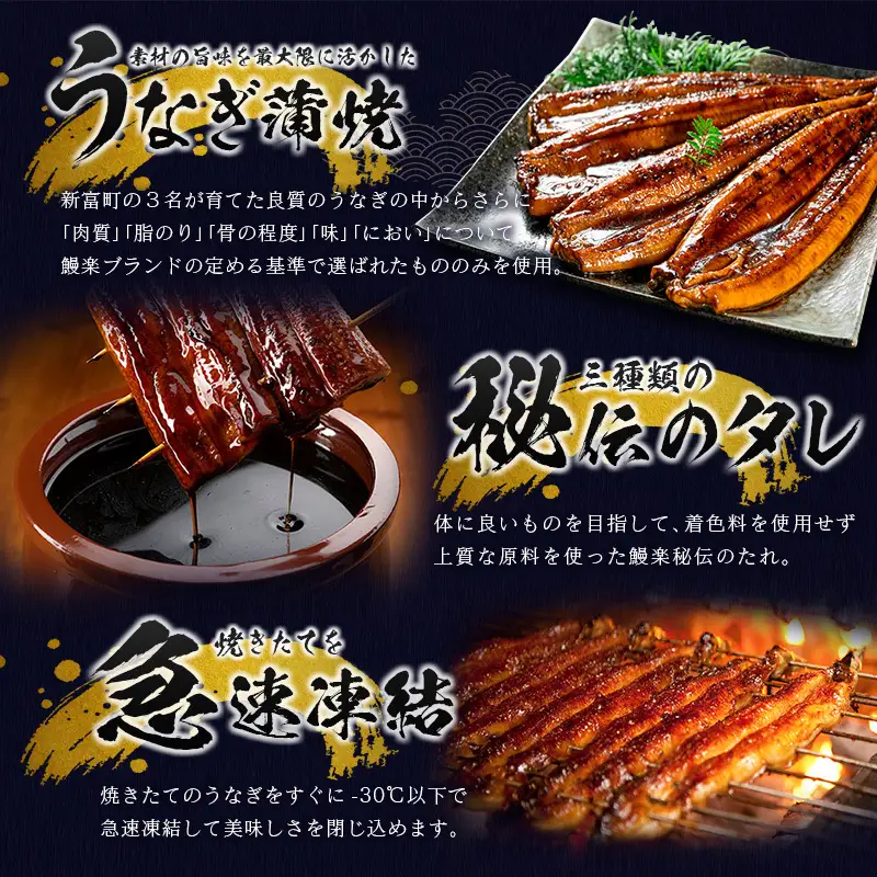 数量限定 うなぎ 定期便 鰻 3尾 隔月 10月12月2月お届け 全3回 計1.4kg以上 E267-101202