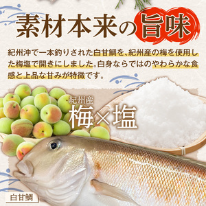 紀州沖産　釣り白甘鯛開き　梅塩仕立て２枚セット_AD6103