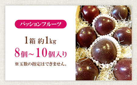 748 家庭用 魅惑のパッションフルーツ 約1kg 茨城県 茨城町産 先行予約【Auster ＆ Sons,D(オースター アンド サンデー)】