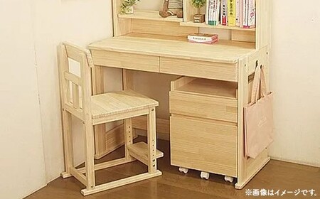ハンドメイド パイン材 学習机用椅子 ステップ付チェア ナチュラル色 勉強机 学習デスク用 高さ調節 机セット 木製 パイン 椅子 学習机 手作り