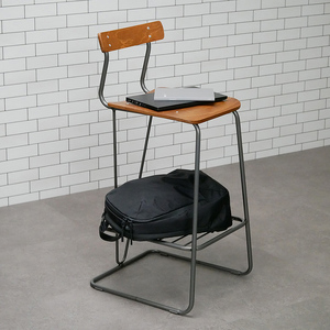 A-100Re （エ－ヒャクレ） HIGH CHAIR ブラック_ナチュラル  EB8-0628