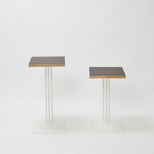 Rectangle side table （レクタングルサイドテーブル） ワークデスク H500 ホワイト_モーブ  EB8-0640