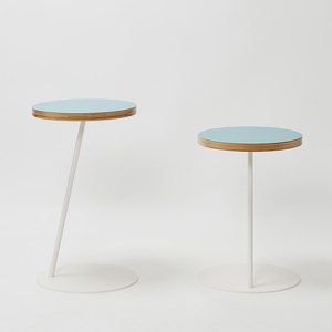 Circle side table（サークルサイドテーブル） サイドテーブル／ナイトテーブル H500 ホワイト_アクアヴェール  EB8-0658