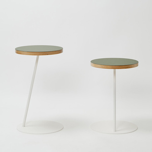 Circle side table（サークルサイドテーブル） サイドテーブル／ナイトテーブル H500 ホワイト_オリーブ  EB8-0659