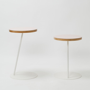 Circle side table（サークルサイドテーブル） サイドテーブル／ナイトテーブル H600 ホワイト_パウダー  EB8-0667