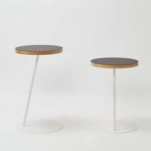 Circle side table（サークルサイドテーブル） サイドテーブル／ナイトテーブル H600 ホワイト_モーブ  EB8-0670
