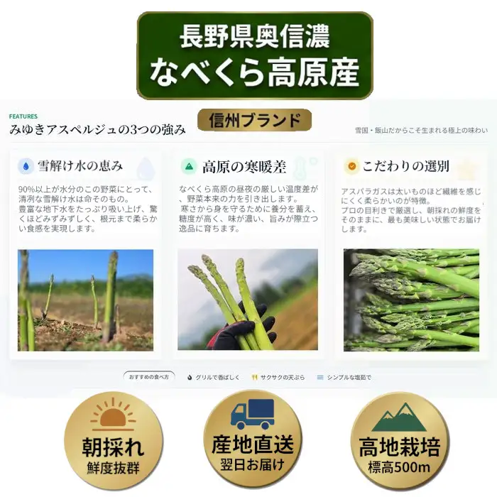 【令和9年産先行予約】アスパラガス みゆきアスペルジュ 2Lサイズ 2kg入り(32〜36本)《出荷時期：2027年5月中旬頃〜》株式会社ForestDoor  (Ce-009)