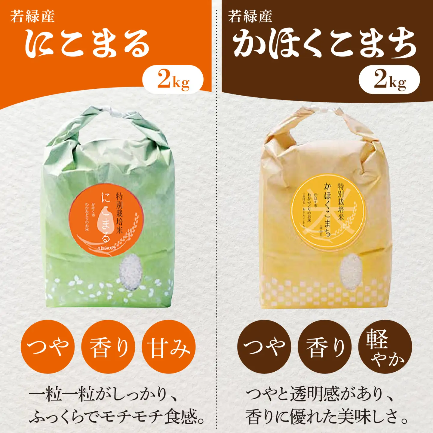 【令和8年産】若緑産 4種 食べ比べセット 計8kg【2027年2月配送】 | お米 米