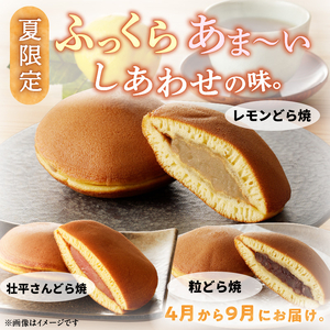 どら焼き 季節のセット 和菓子 スイーツ デザート お取り寄せ 春セット 夏セット 秋セット 桜葉 レモンピール 栗きんとん りんご蜜漬 名古屋コーチン卵 備中白小豆 北海道産小豆 愛知県 小牧市 送料無料【贈答・熨斗対応】[009B14]