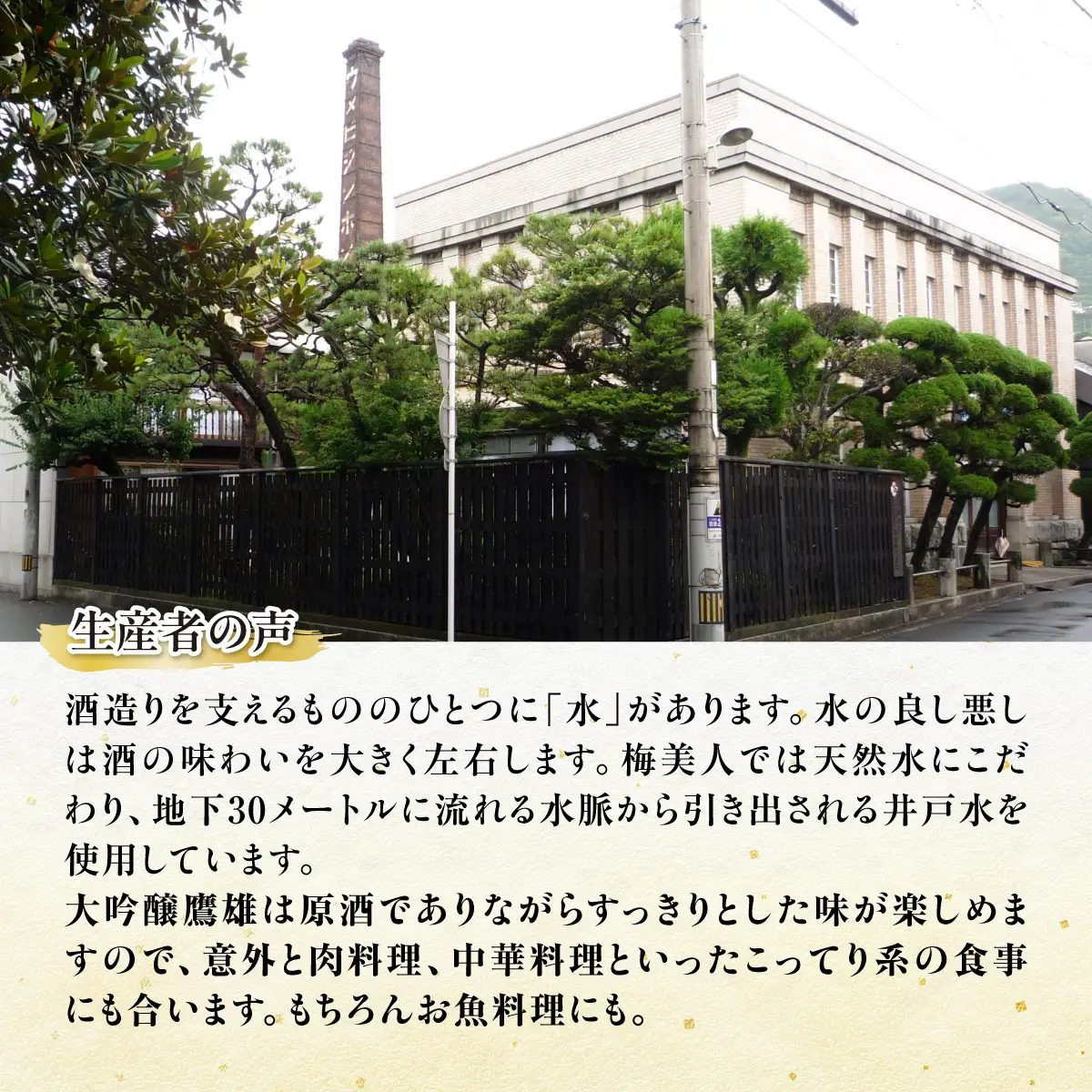 大吟醸　鷹雄1800ml【H03-6】【1043425】 YWTO002