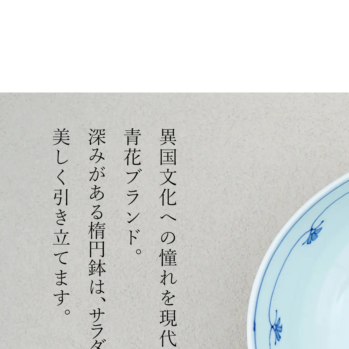 有田焼 港ロマン楕円盛鉢 しん窯・青花  皿 食器 うつわ 器 aj006