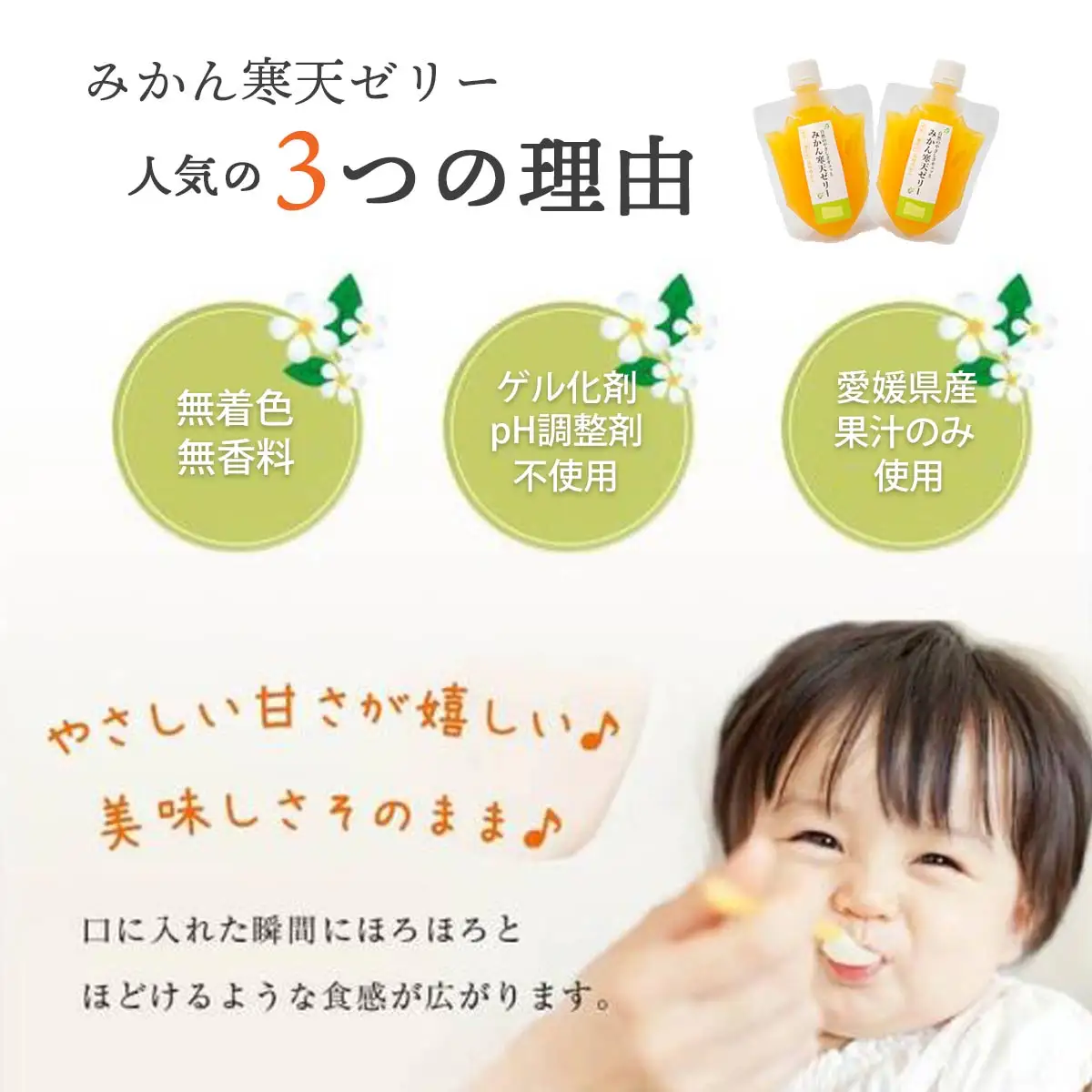 ゲル化剤・pH調整剤不使用!愛媛産 塩みかん寒天ゼリー 12本セット【D25-221】【1628728】 YWTAP162
