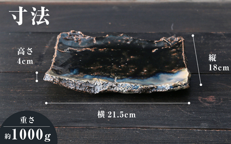 角割皿（黒白）皿 お皿