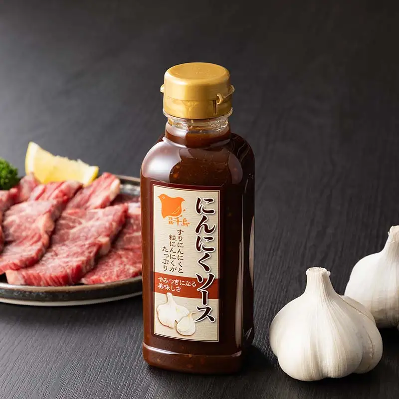 北陽千鳥ソース にんにくだれ 2種6本セット（ピリ辛にんにく味噌だれ360g×3・にんにくソース300ml×3） 調味料 万能調味料 たれ つけだれ 大蒜 にんにく ニンニク 焼肉 肉 野菜炒め 自宅用 家庭用 栃木県 足利市  F7Z-1905