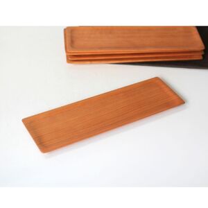 木製長皿（チェリー） 皿 お皿 木製 プレート 無垢材