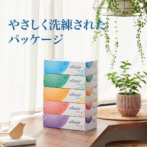 0015-10-15 エリエール ティシュー 180組×5箱×6パック (30箱)　ティッシュ ティッシュペーパー ボックスティッシュ パルプ100% 日用品 消耗品
