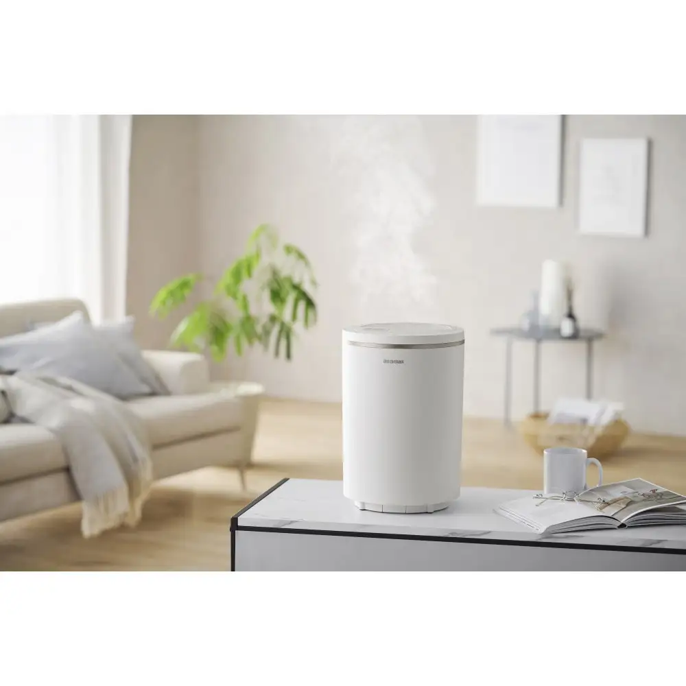 スチーム式加湿器 600ml AHM-MHU60A-W ホワイト