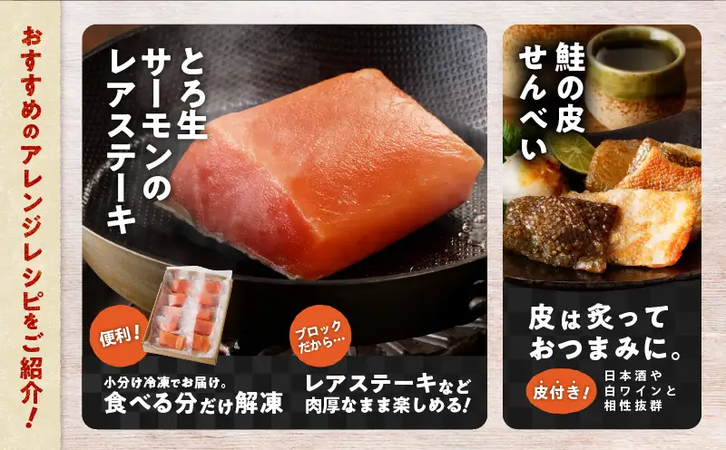 【全12回定期便（毎月）】【王子サーモン】生を超えた「とろ生サーモン」お刺身用ブロック 1kg T041-T09-05 定期便 定期 魚