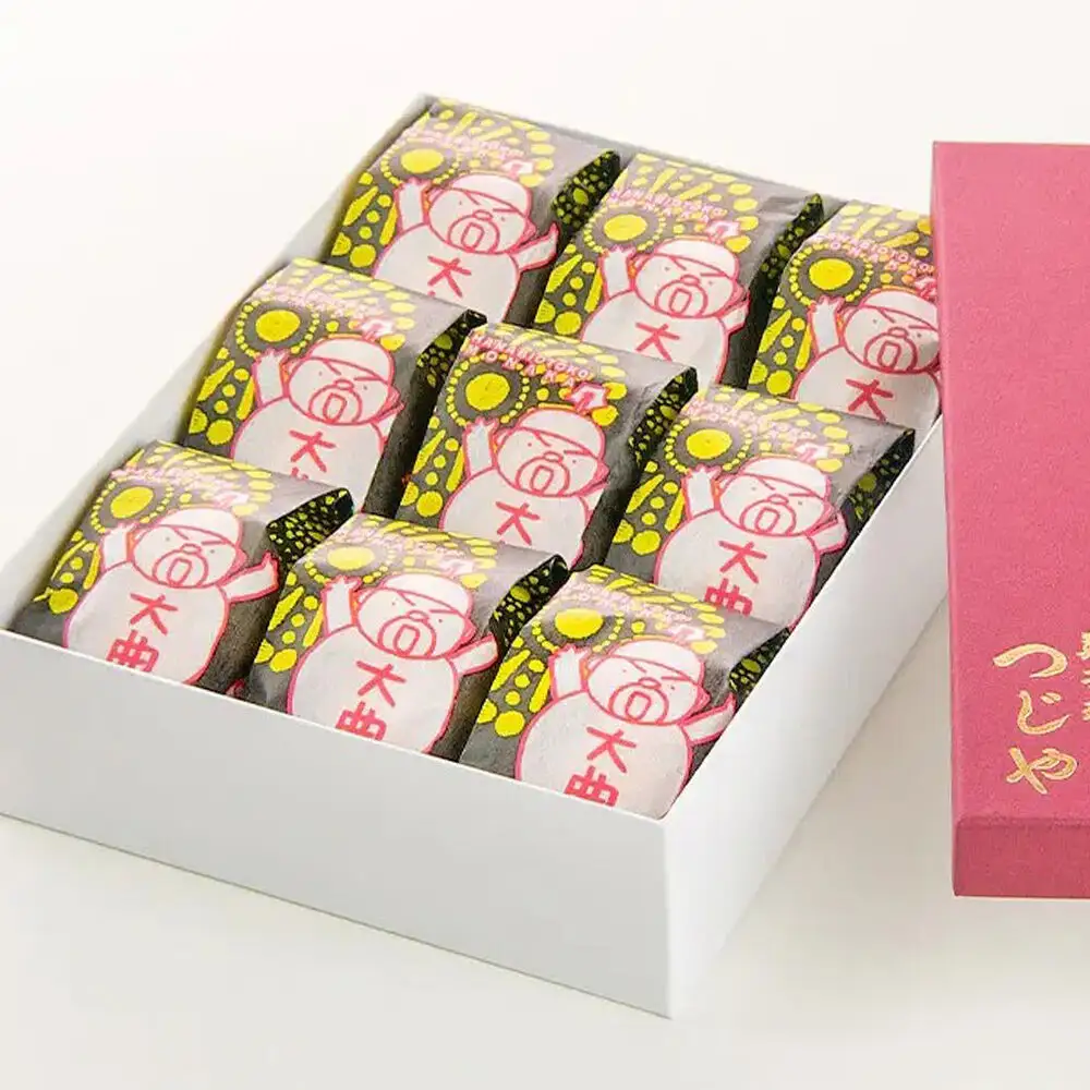 和菓子 大曲花火男最中 9個入り【菓子司つじや】もなか 秋田県 大仙市