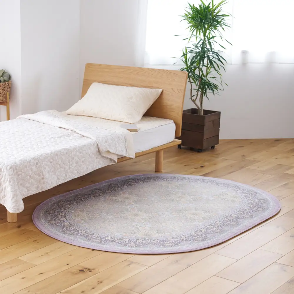 【訳あり 数量限定】ファインペイント カーペット 1枚 【楕円長方形】 130×190cm SH-3601C
