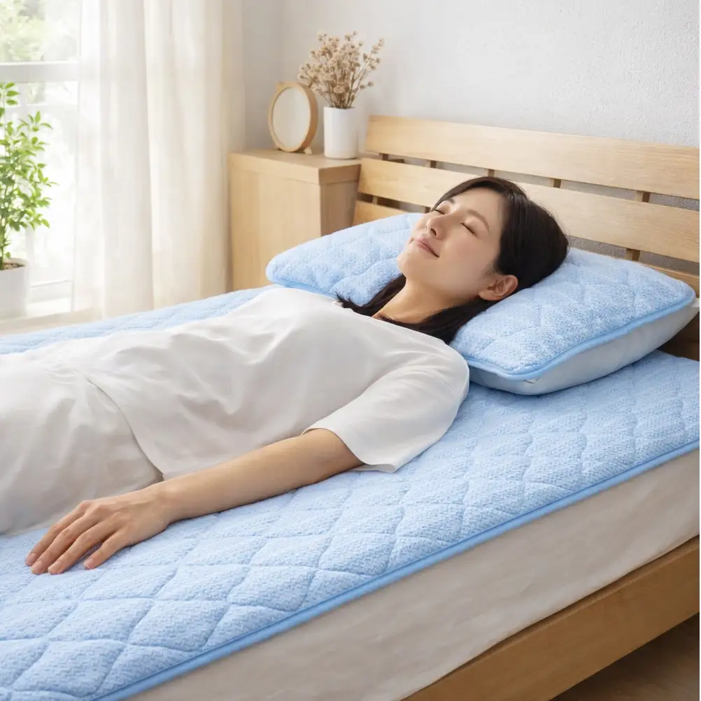 【冷感寝具セット】ひんやり！敷パッド（シングル）と枕パッドM（43×63） CO-SET-M | 冷感