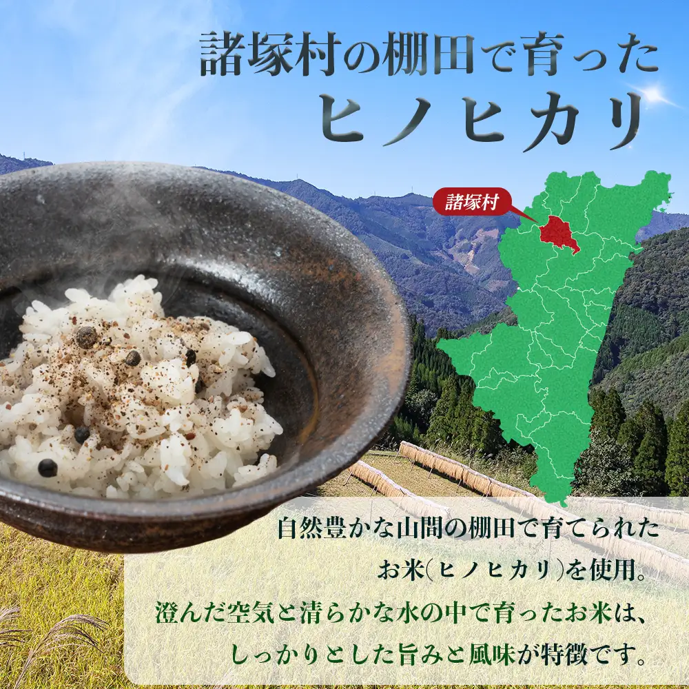 雑穀米 ペッパーライス 1本｜棚田米 塩漬け胡椒 胡椒 ご飯 ブレンド スーパーフード リゾット スープ 一般社団法人ツーリズム高千穂郷 宮崎県 諸塚村 TR-01